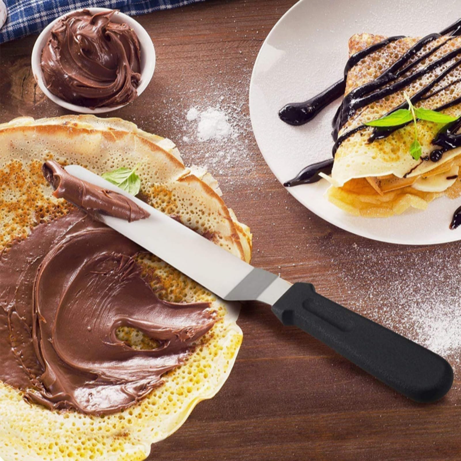 Juego de pistolas de decoración de glaseado, juego de jeringas de acero inoxidable para decoración de pasteles, juego de decoración de postres con 5 boquillas de glaseado, 3 raspadores de crema, 2