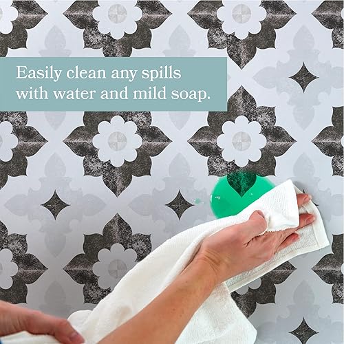 Miniatura 4 de Carolina Creekhouse Pawley FloorFlat - Cubierta decorativa de vinilo para piso, se coloca plano, duradero, sin bordes rizados, impermeable, fácil de