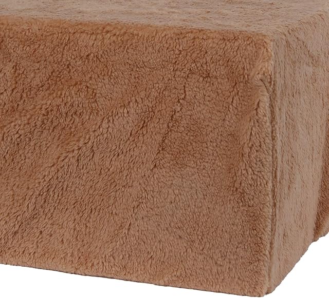 Sleep&Snuggle Luxurious Teddy Fleece Thermal Fluffy Fitted Sheet Super Soft Warm and Cosy (Mink, King Matching Fitted sheet)