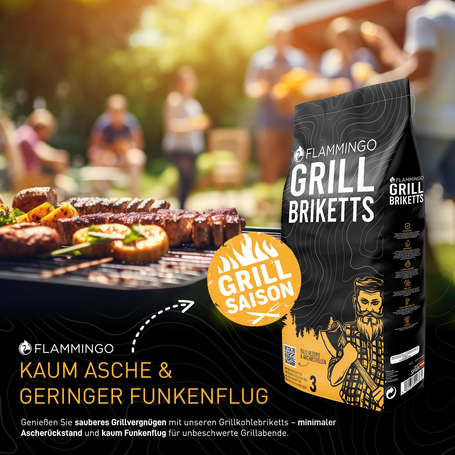 27 kg Grillbriketts (9 x 3 kg Säcke) Grillkohle Holzkohle Holzkohlebriketts Holzkohlegrill Grill