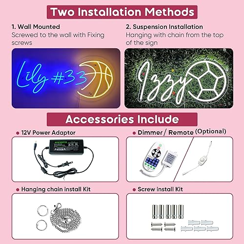 Miniatura 9 de HancraStore - Letreros de neón personalizados para decoración de pared, luces LED de neón personalizadas para boda, dormitorio, decoración del