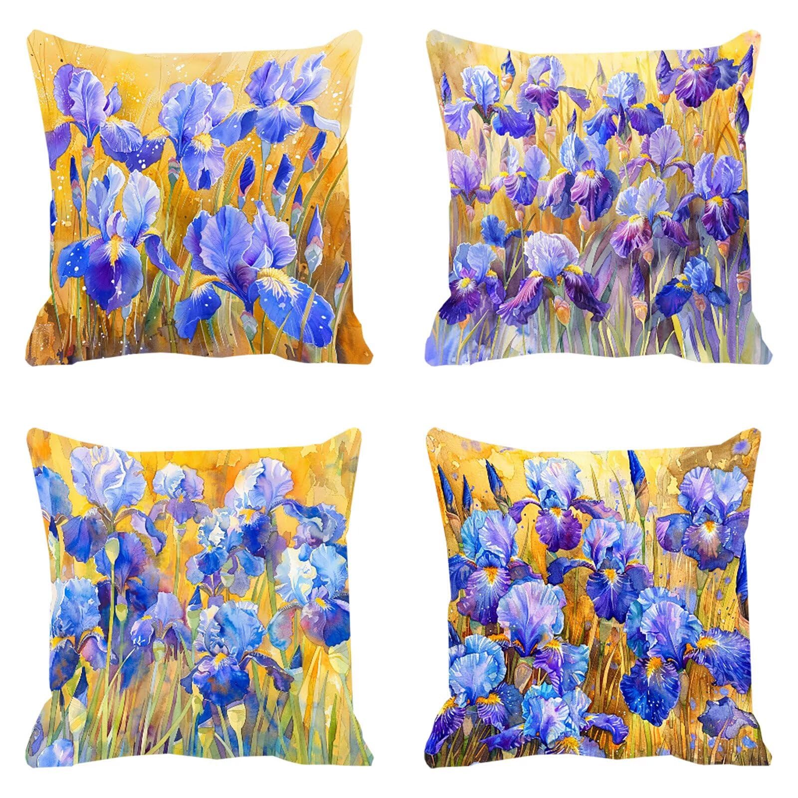 Taie oreiller canapé et jardin violette 50x50 pour décoration maison chaleureuse