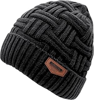 Winter Hat Warm Knitted Thick Baggy Slouchy Beanie Skull Cap Men Gifts