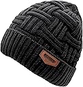 Loritta Winter Hat Warm Knitted Thick Baggy Slouchy Beanie Skull Cap for Men