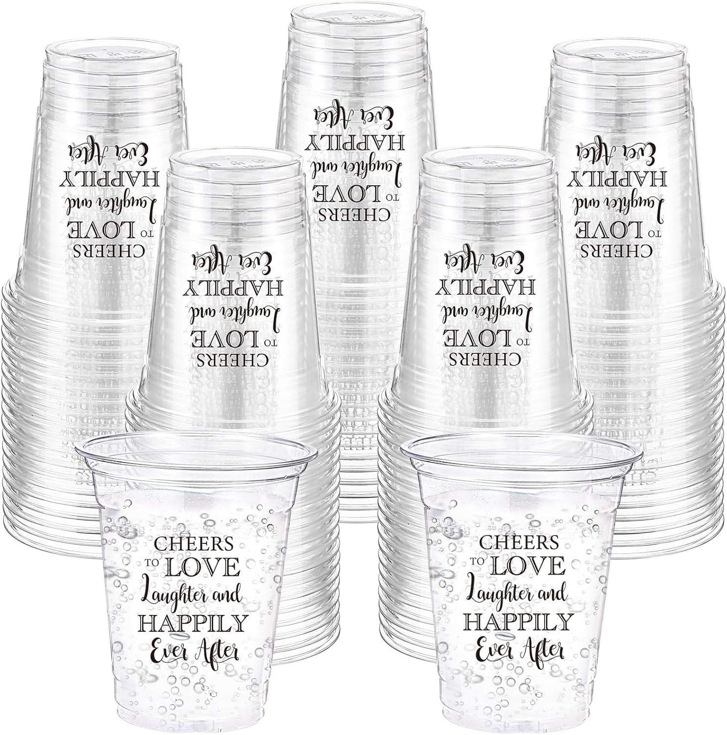 60 Pack Wildflowers Plastic Cups 12 oz Floral Botanical Disposable Clear Plastic Drinking Cups for Summer Spring Birthday Wedding Bridal Baby Shower Party Decoration Supplies