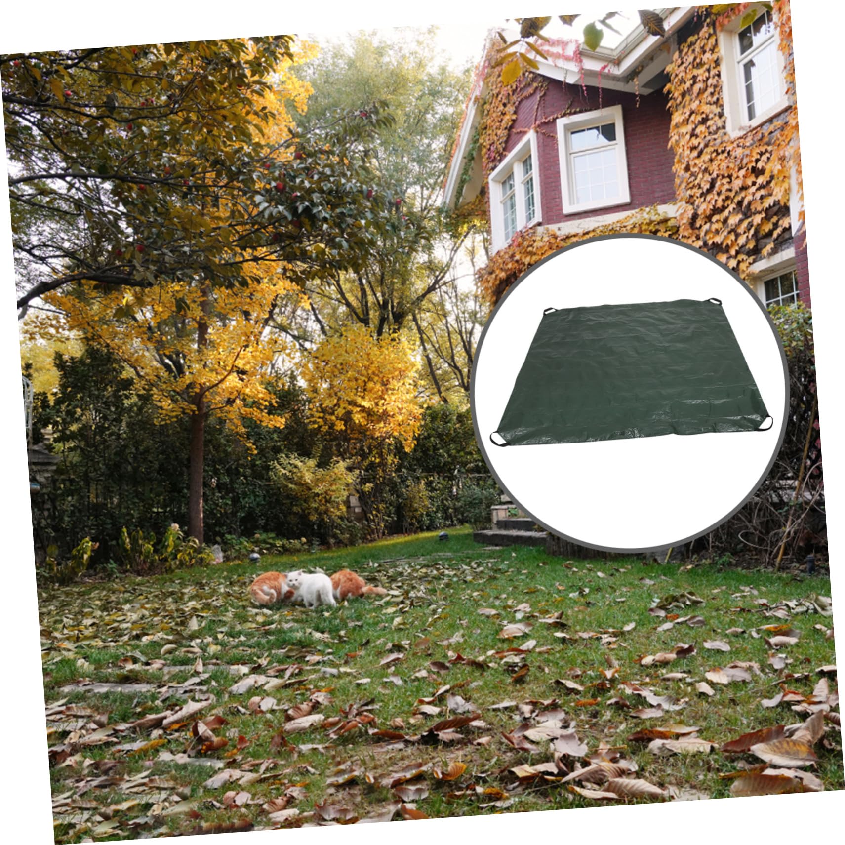 Paquet Feuilles Mortes Paquet Feuilles Mortes Robuste Pliable avec Poignées en Pe Vert pour Jardin et Collecte de Déchets de Jardin en Extérieur