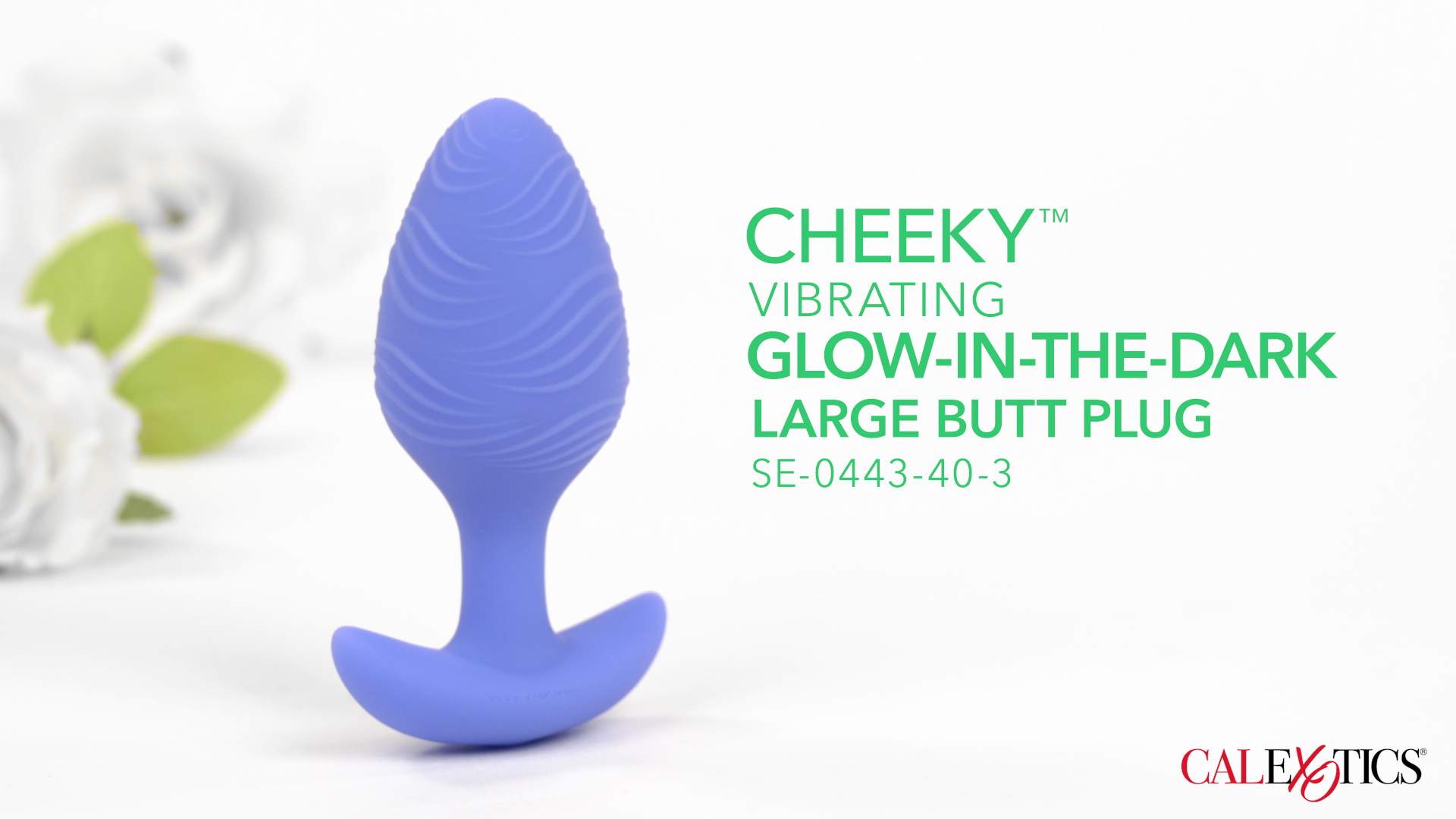 Amazon.com: CalExotics Cheeky Glow-in-The-Dark Large Vibrating Butt Plug,  10 Speeds Anal Vibrator Made with Body Safe Silicone and 100% Waterproof  with Flang Base - SE-0443-40-3 : Health & Household