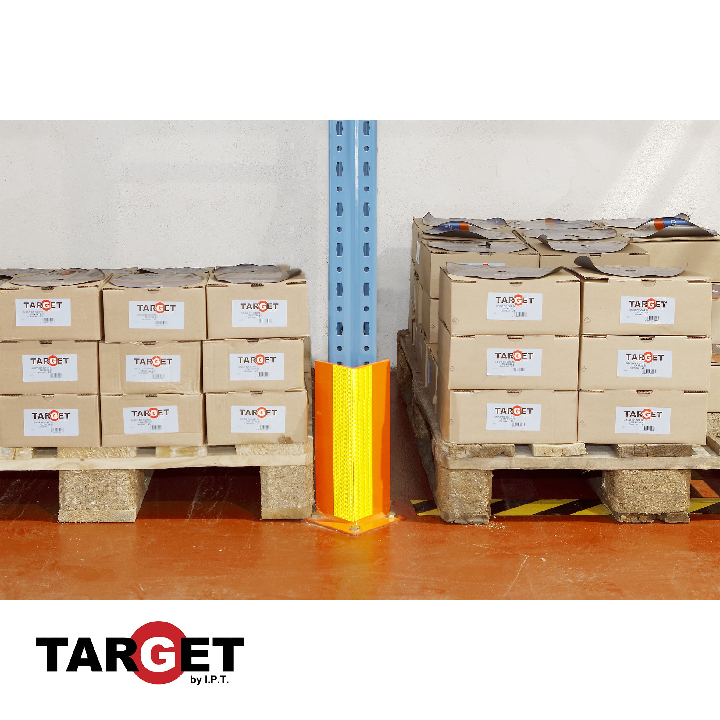 TARGET CRA33100 - Cinta Reflectante - Adhesiva - 33 Metros x 100 Milímetros - Advertencia - Señalización - Marcaje - Extra Ancha - Peligro - Seguridad - Amarilla