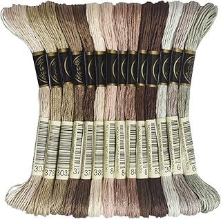 Premium Rainbow Color Embroidery Floss - Cross Stitch Threads - Friendship Bracelets Floss - Crafts Floss - 14 Skeins Per ...