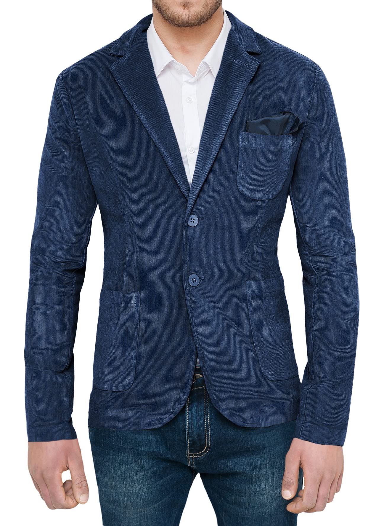 Blazer Uomo Invernale Giacca In Velluto A Coste Di Duca Visconti