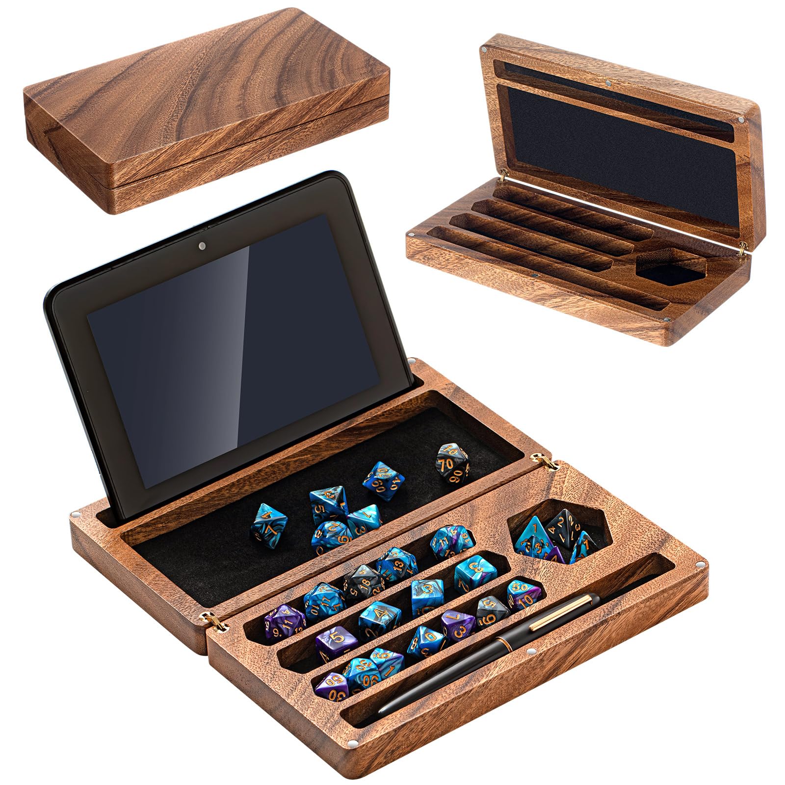 Amazon.com: Briwooody Walnut Dice Box 4.8 x 9 Inch Handmade Dice