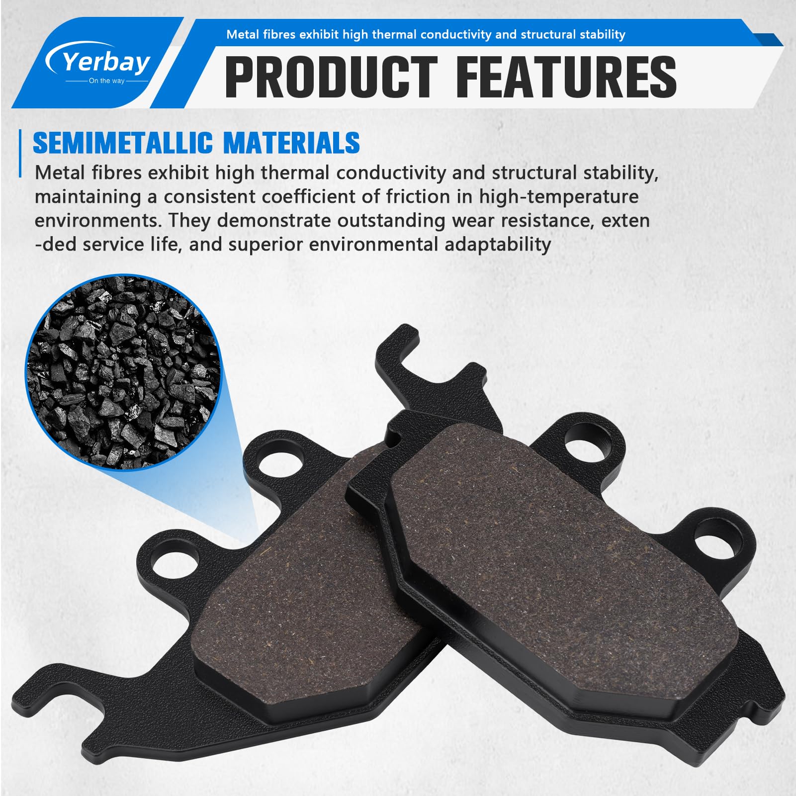 Plaquettes de frein avant/arrière pour SYM Quadlander 300 2007-2010 / KYMCO MXU 250 R 2012 2013 / MXU 300 2005-2014 / MXU 300 R 2010-2013
