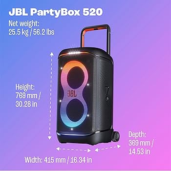 JBL PartyBox 520 Bluetooth スピーカー JBL PartyBox 520 | Portable battery-powered party speaker
