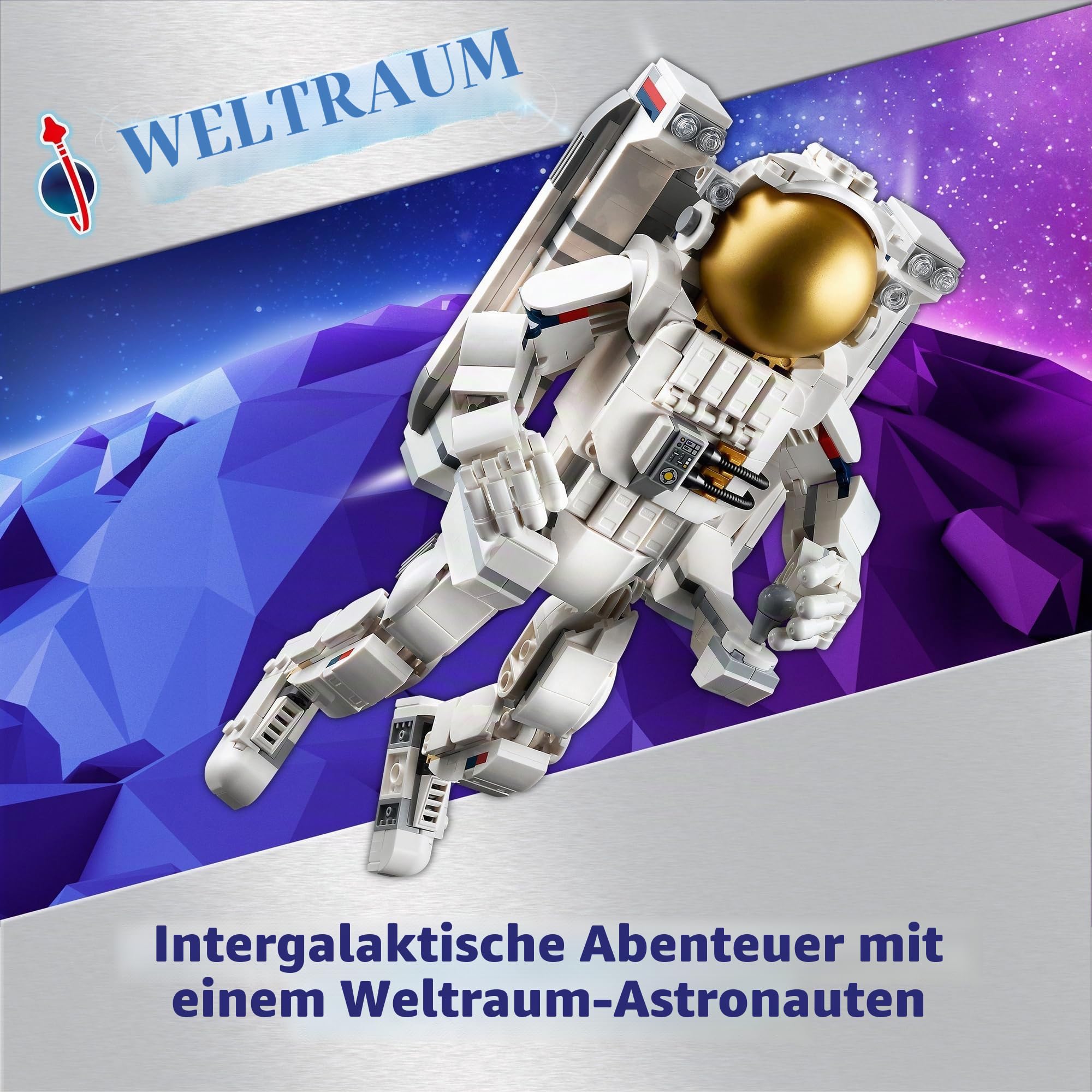 LEGO Creator 3in1 Astronaut im Weltraum Spielzeug, Modellbausatz & Creator 3in1 Retro Kamera Spielzeug mit 3 Modellen für Mädchen und Jungen