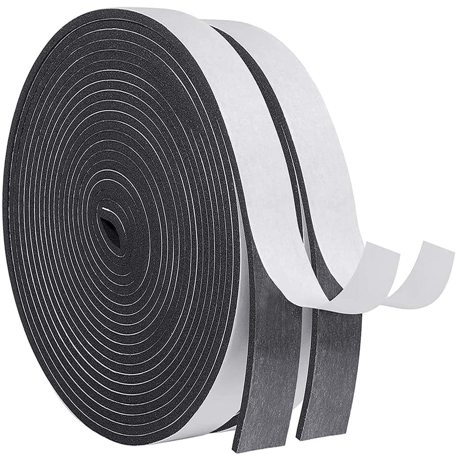 Weather Stripping Foam Seal Tape Self-Adhesive for Window and Door, Window Draught Excluder Insulation Tape for Draft, Soundproofing (20mm x 3mm/8m)