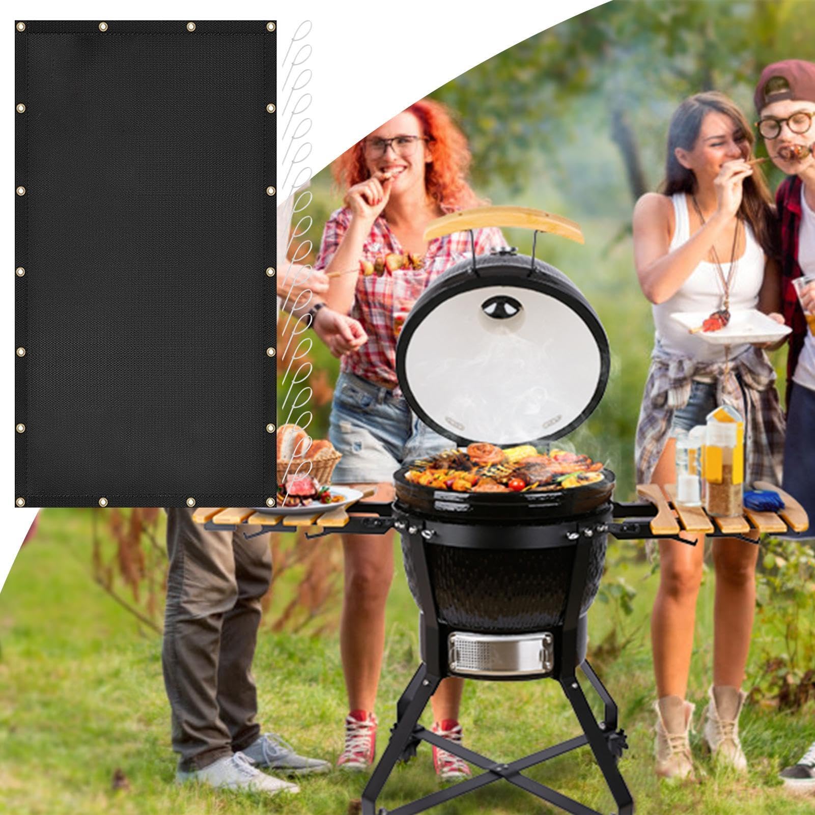Feuerfestem Hitzeschild für Grill, Herdwandschutz BBQ Wärmeschild für