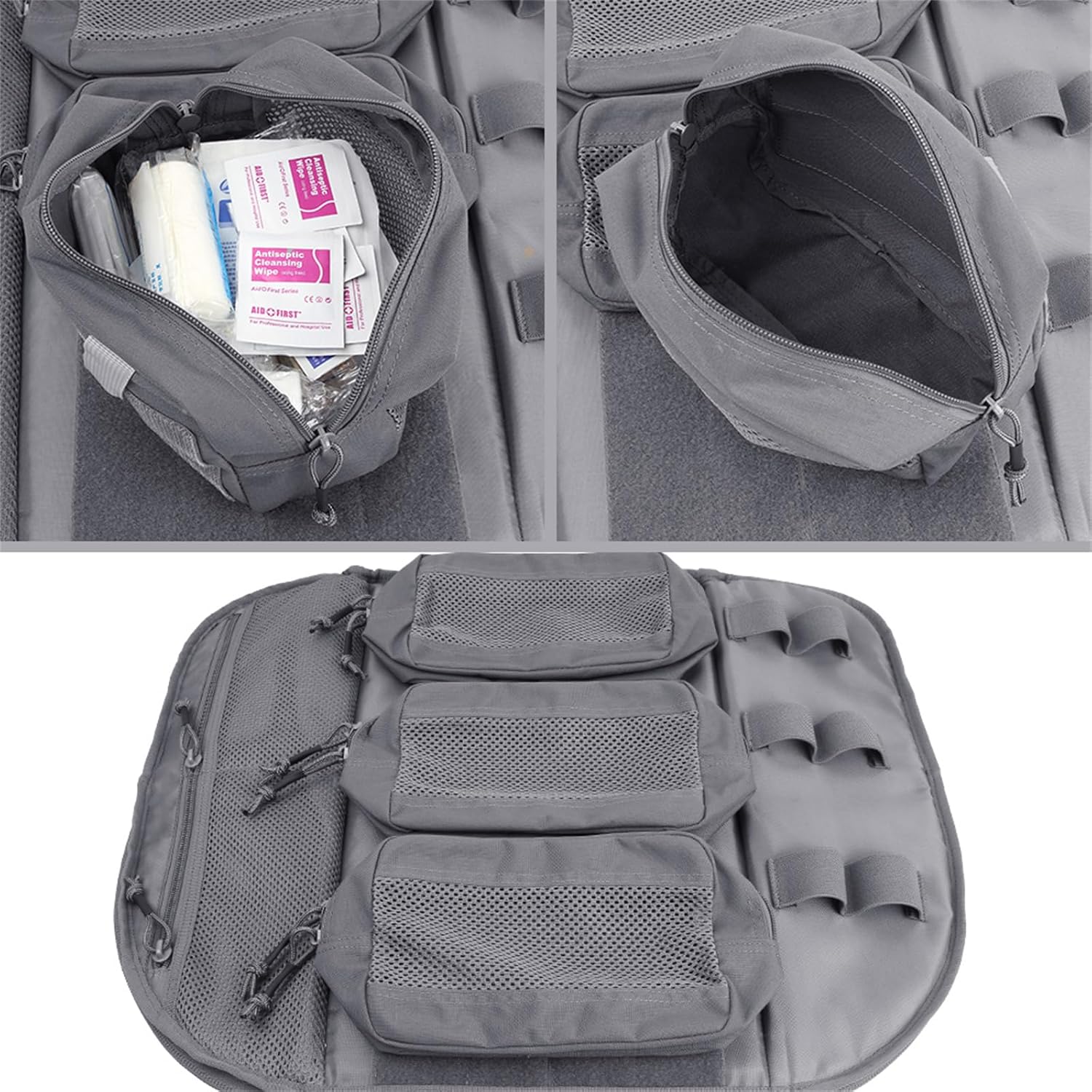 EXCELLENT ELITE SPANKER Medical Backpack Tactical Knapsack Outdoor Rucksack Camping Survival First Aid Backpack（Grey） - Image 6