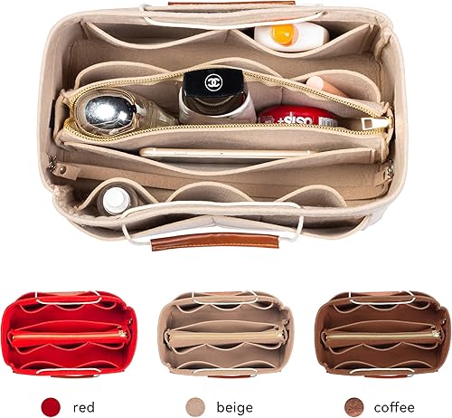 Miniatura 3 de Olunsu Purse Organizer Insert for Handbags Tote with Zipper Felt Bag Divider Keep Bag Shape Lightweight, 5 Sizes