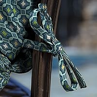 Vista 9 de Cojín para silla de comedor exterior Arden, 20 x 20 pulgadas, resistente a la lluvia, resistente a la decoloración, Alana Tile