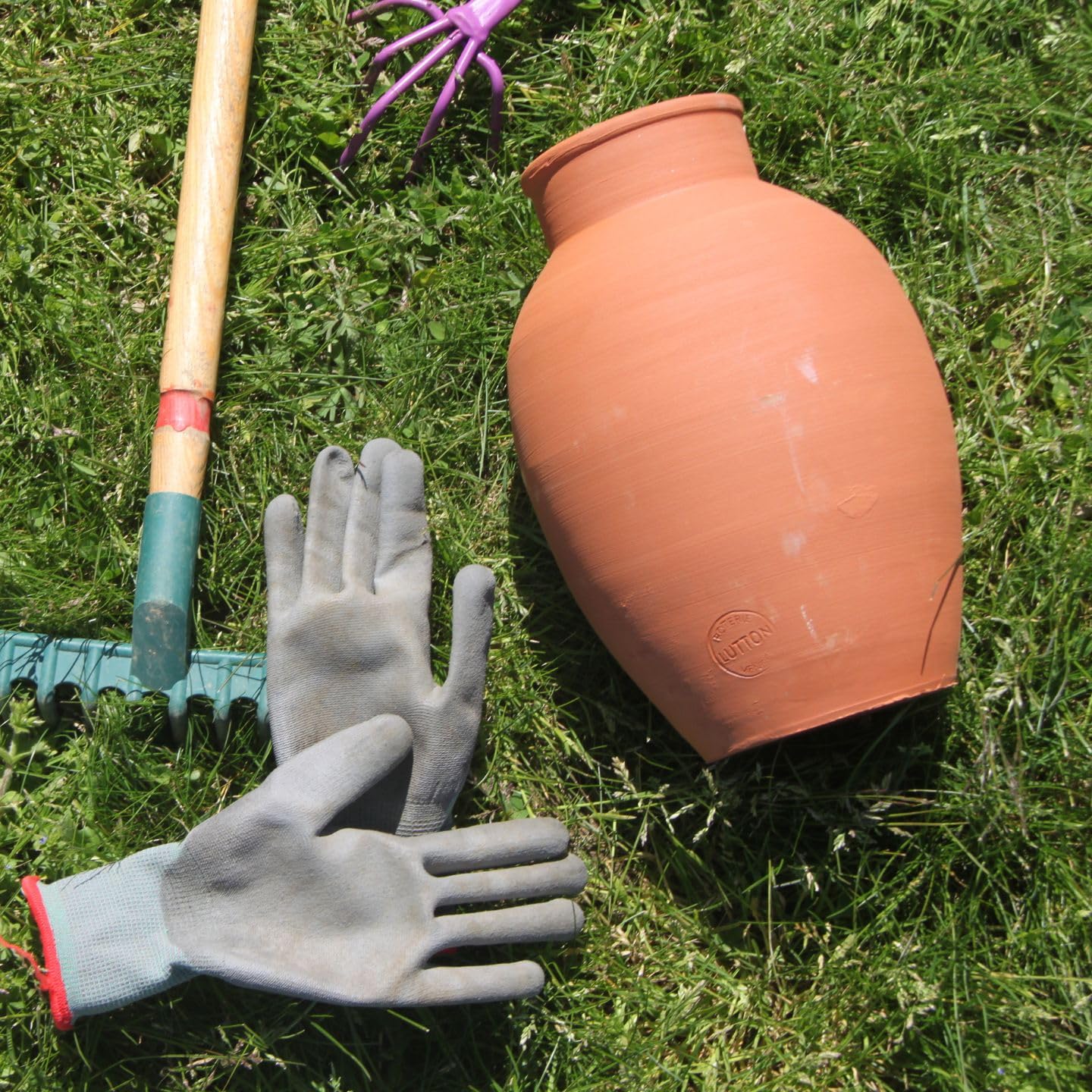 OLLAS LUTTON Olla Terre Cuite à Enterrer 2.5L | Arrosage Autonome pour Plantes d'Extérieur Ecologique & Economique | Système d'Irrigation Naturel | Autonomie 4 jours | Ollas Terracotta