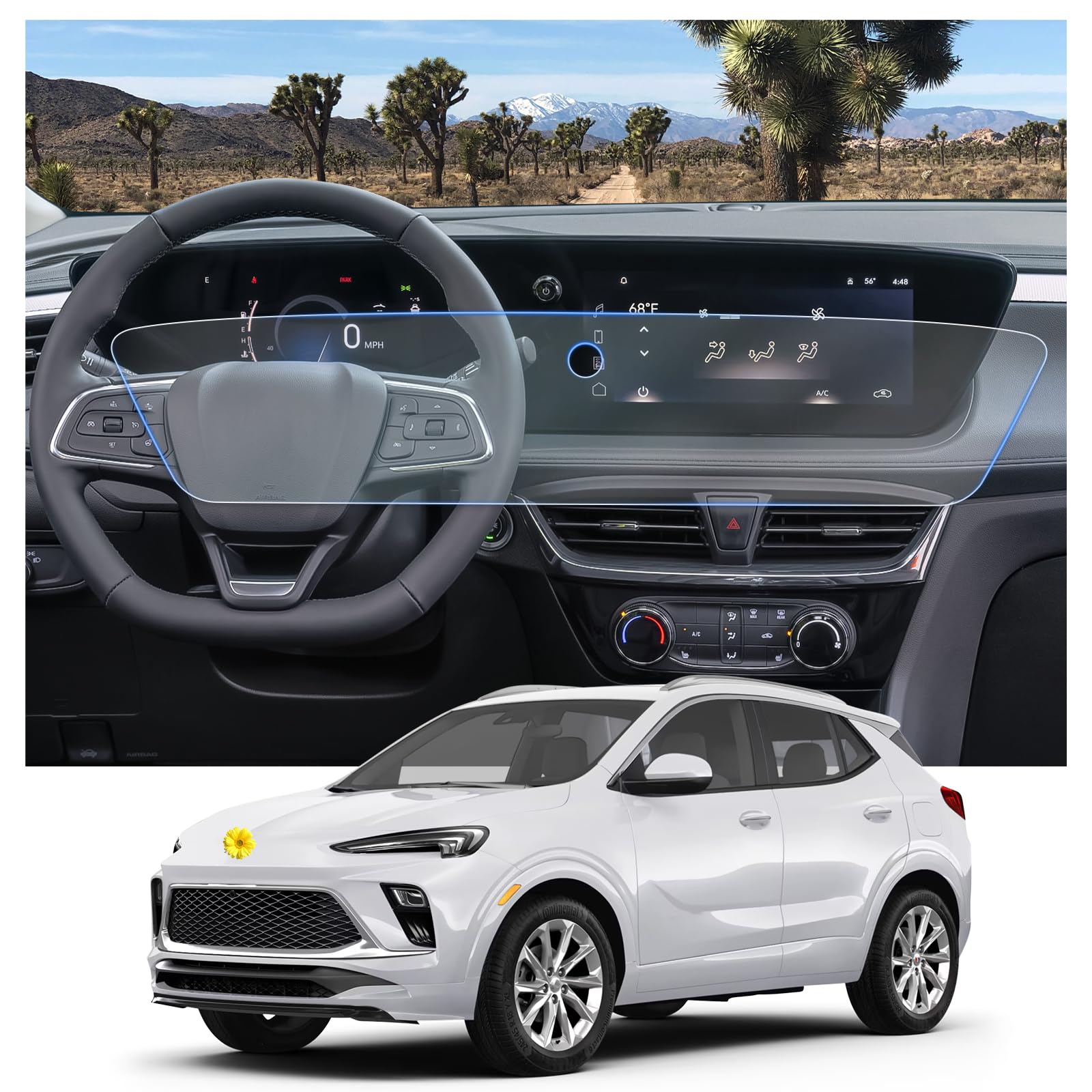 CDEFG 2PCS for 2024 2025 2026 Buick Envista Screen Protector