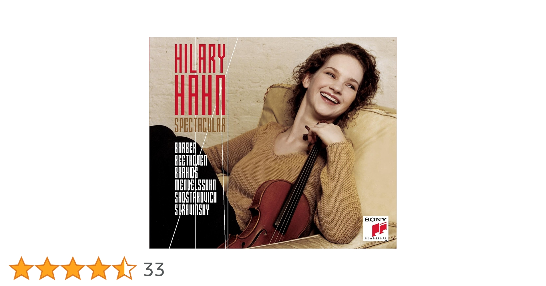 Amazon.co.jp: Hilary Hahn Spectacular: ミュージック