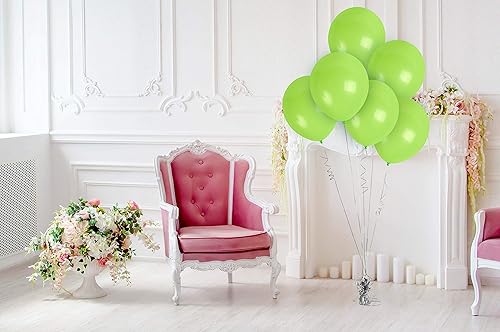 Miniatura 7 de Treasures Gifted - Globos de un solo color mate, Verde lima (Lime Green)