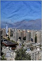 Vista 1 de 3dRose Cities of the World – Toalla de Santiago, Chile