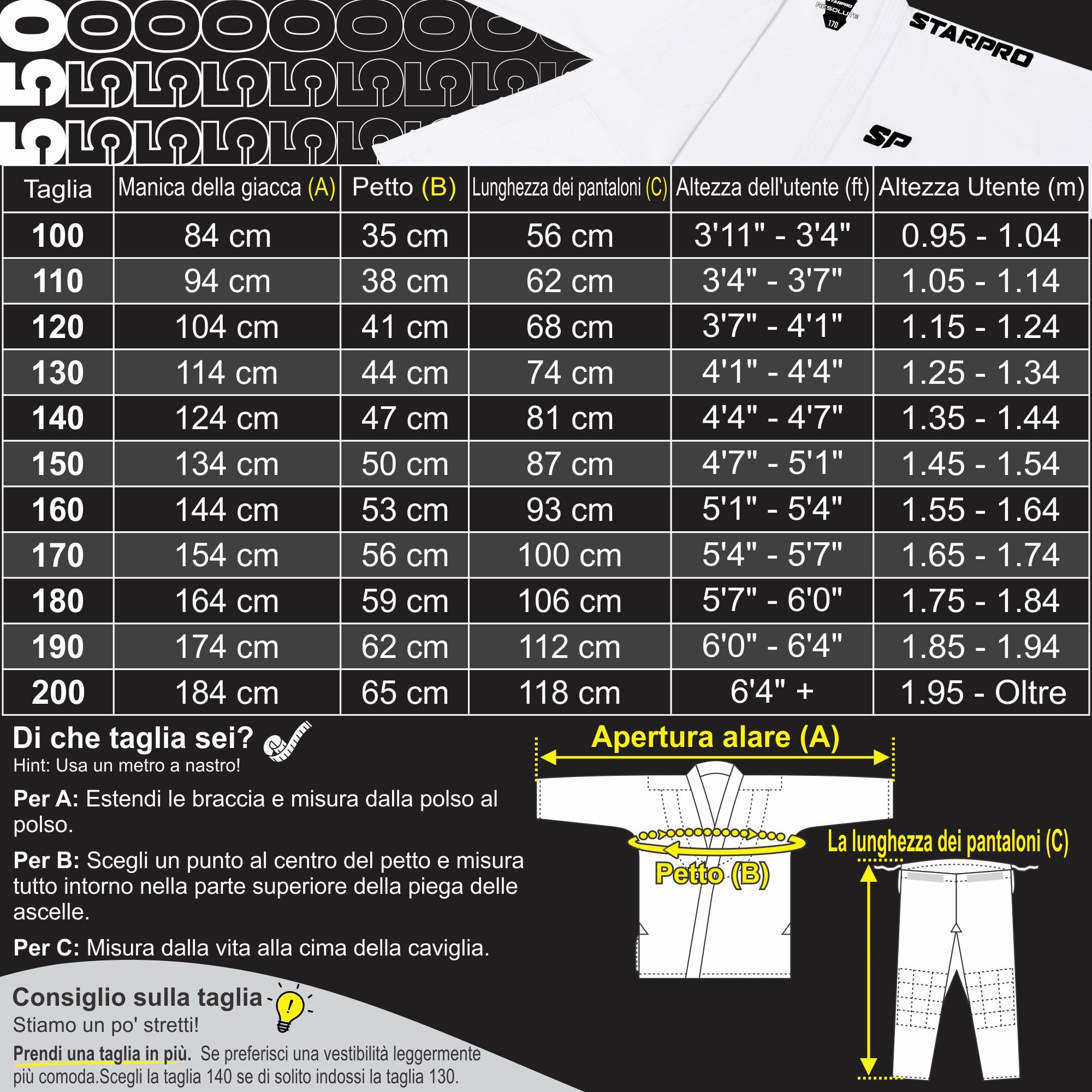 Starpro Judo Single Weave Gi 550 Grammi Premium Cotton Blend Bianco Judogi Professionale per l'allenamento e la Competizione Uomini e Donne Taglie Multiple