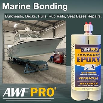 AWF-PRO (450 mL) Thickened, Non-Sag, Wood Repair Epoxy Adhesive for Rot Repair, Structural Bonding, Filling, Sealing Wood, Fiberglass, Concrete, More, Pack of 1
