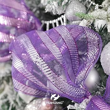 Amazon.com: HUIHUANG Purple Deco Mesh 10 inch Wide Purple