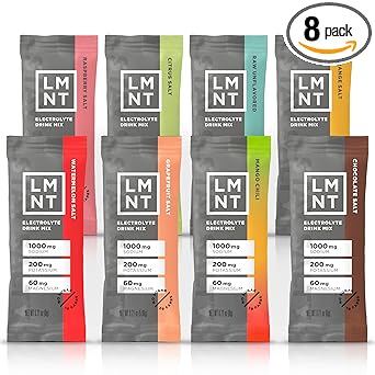 LMNT Zero-Sugar Electrolytes - Sample Pack - Hydration Powder Packets | No Artificial Ingredients | Keto & Paleo Friendly | 8 Sticks