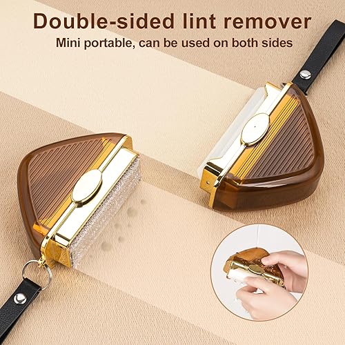 Miniatura 2 de DIUDIU CAT Rollo de pelusa de gel lavable, cepillo de pelusa, 2 lados y reutilizable, no necesita recambio de rodillo de pelusa. Removedor portátil