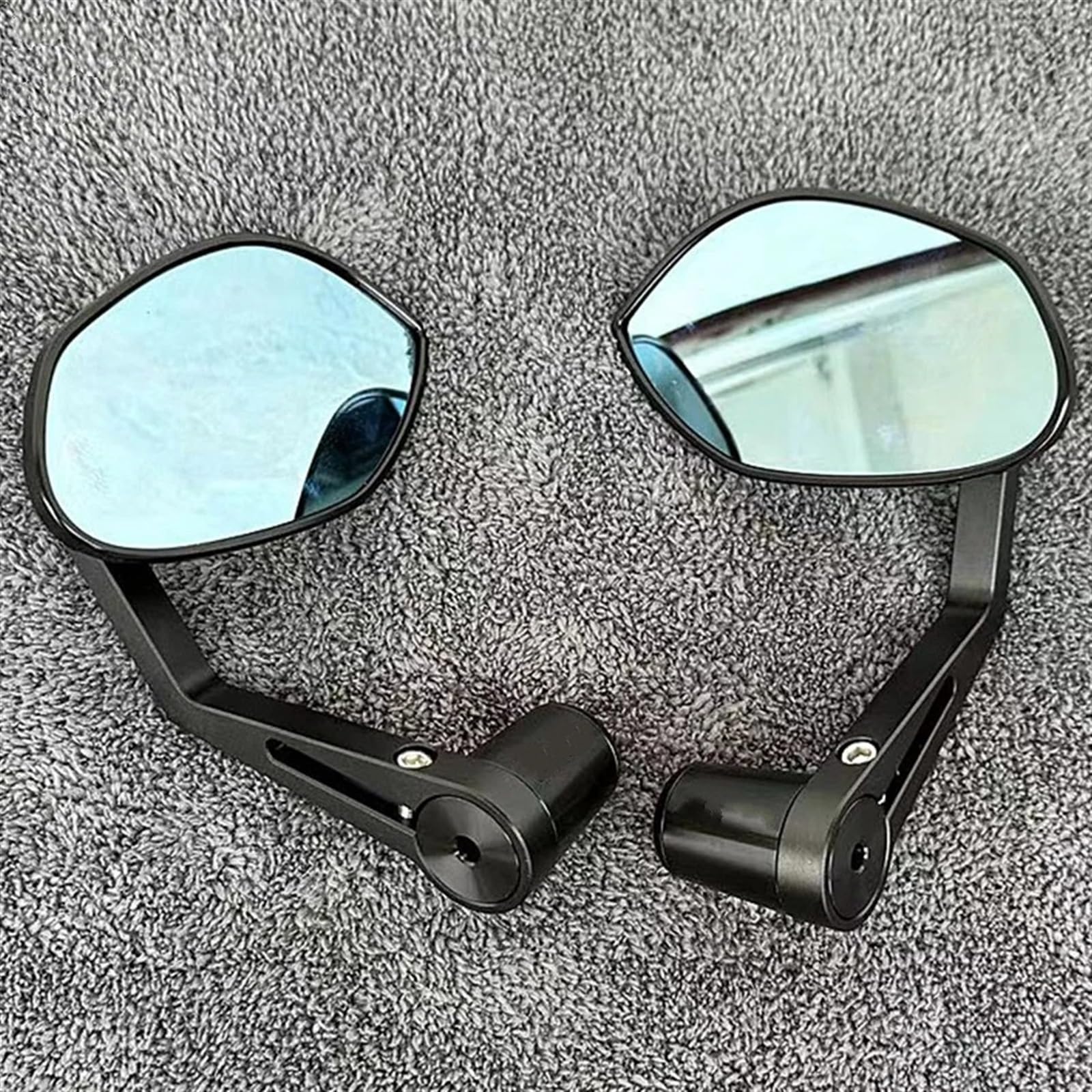 Espejos Moto Homologados Espejos Retrovisores Para Manillar Motocicleta Con Tapón Agarre Deslizante Equilibrio Para Vespa Para Primavera 150 GTS300 GTV Geevorks(Black)