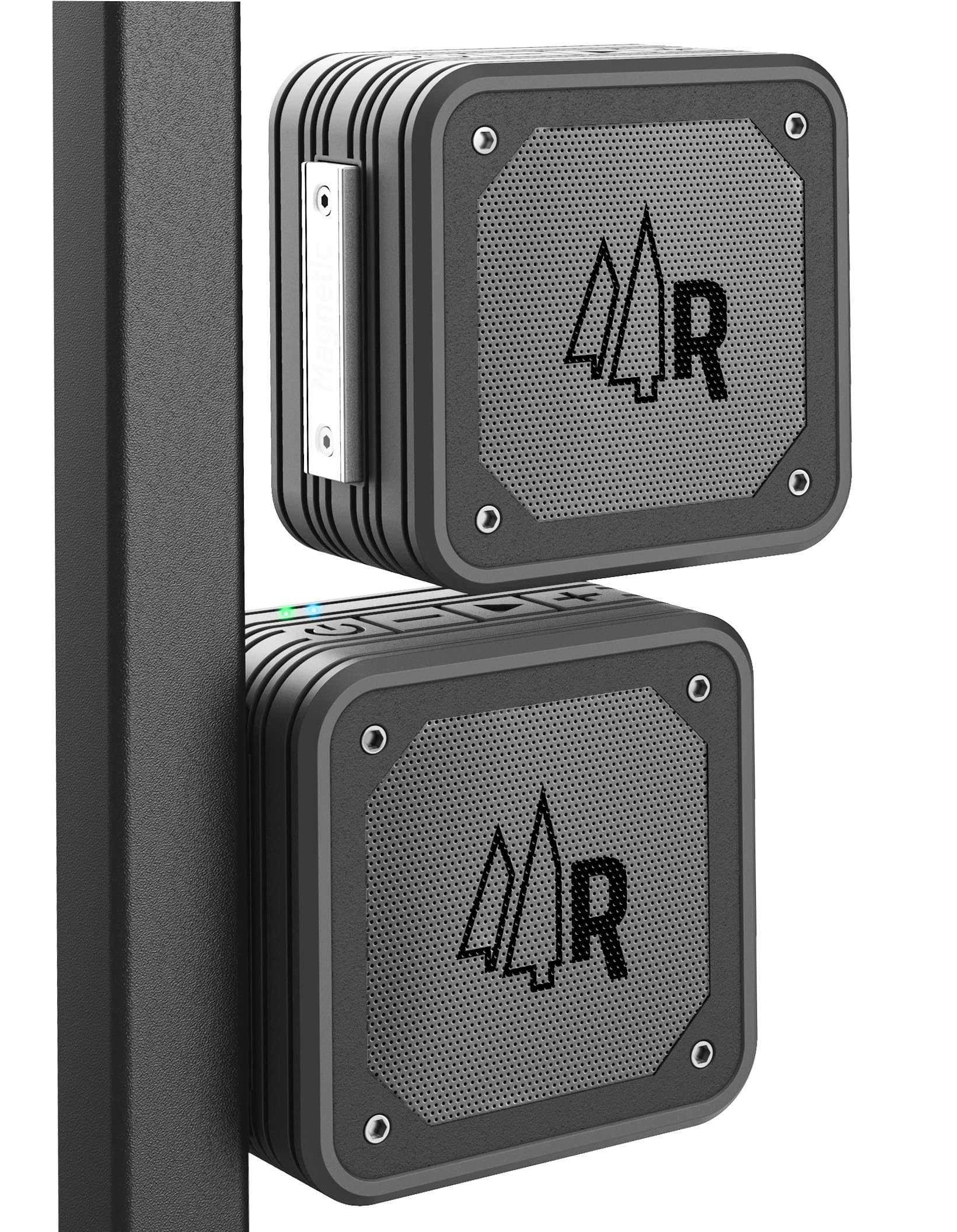 Altoparlante magnetico wireless Bluetooth per golf cart con custodia protettiva in EVA (impermeabile IPX6) con supporto magnetico per barra – portatile per viaggi, siti di lavoro e golf (2)
