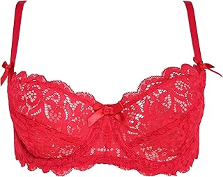 Sponsored Ad - Hedy&Vivian Women's Sexy Lace Unlined Underwire Bra B004