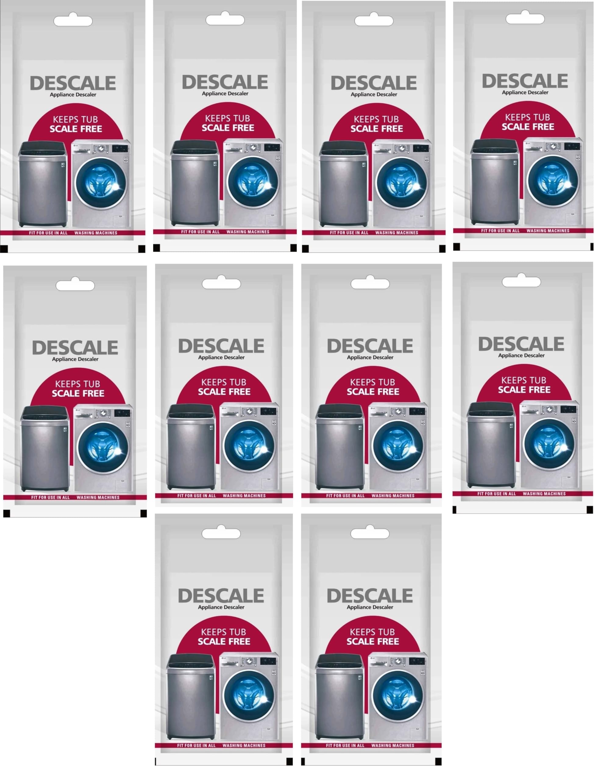 LG Descale Compatible For LG Washing Machine Front Load and Top Load, Cleaning Powder, Descaling Powder, Drum Cleaner 100 g (Pack Of 10) (Chart_5 (B0DCNRY548) Amazon Price History, Amazon Price Tracker