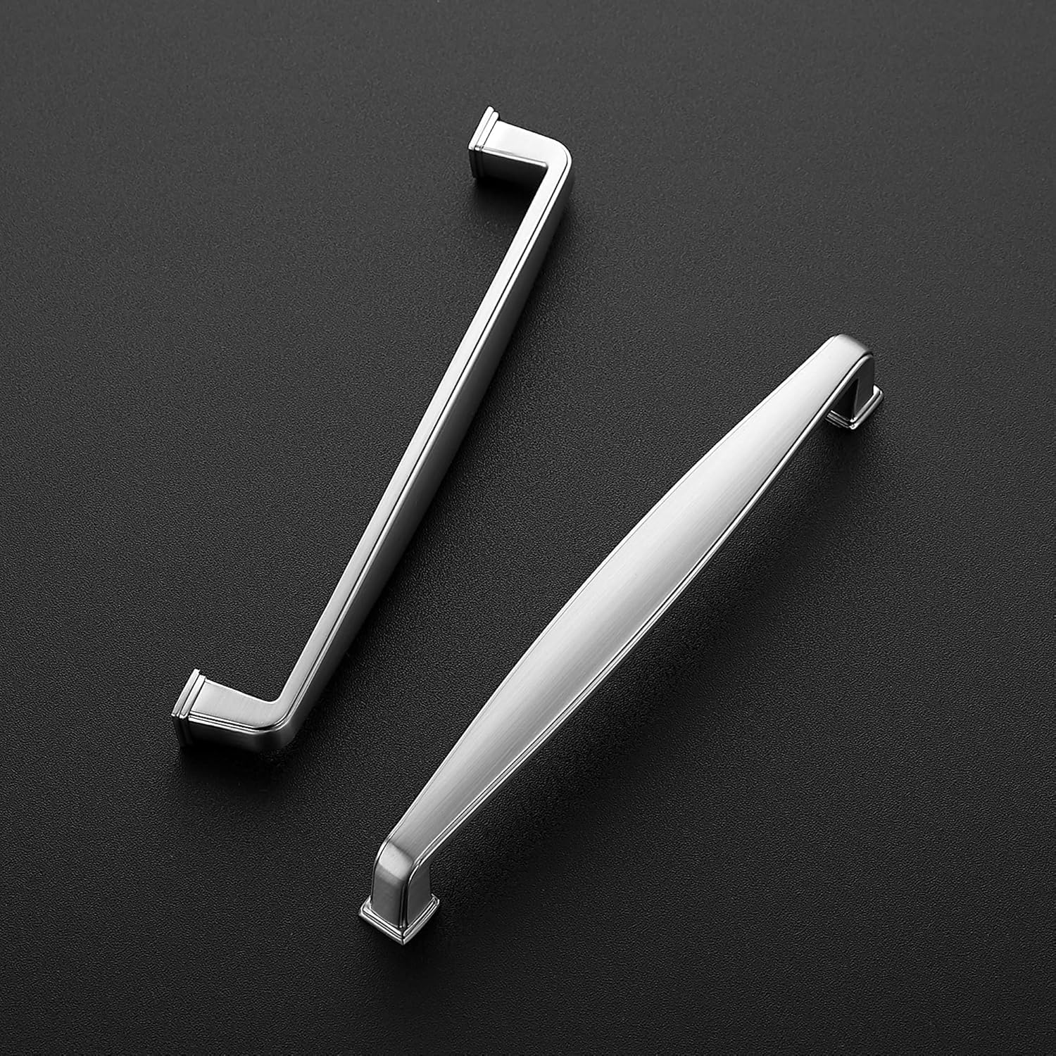 Ravinte 25 Pack Solid 6-1/4 Inch Kitchen Cabinet Handles Brushed Nickel Cabinet Pulls Satin Nickel Drawer Pulls Kitchen Hardware Handles for Cupboard Drawer