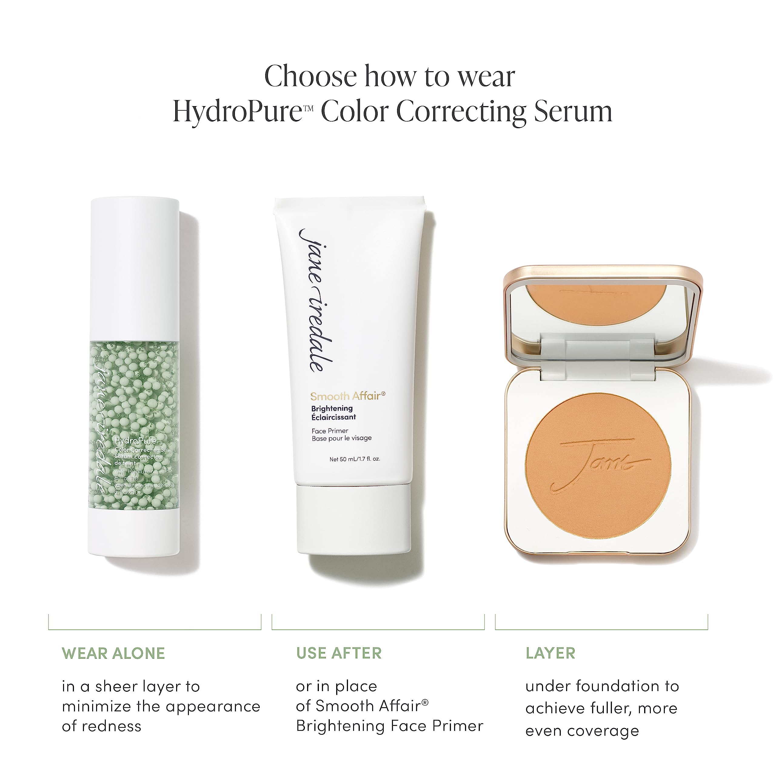jane iredale HydroPure Tinted Serum, Hydrating, Sheer-Coverage Formula Helps Plump, Soothe, Blur Lines and Even Skin Tone with Hyaluronic Acid + CoQ10
