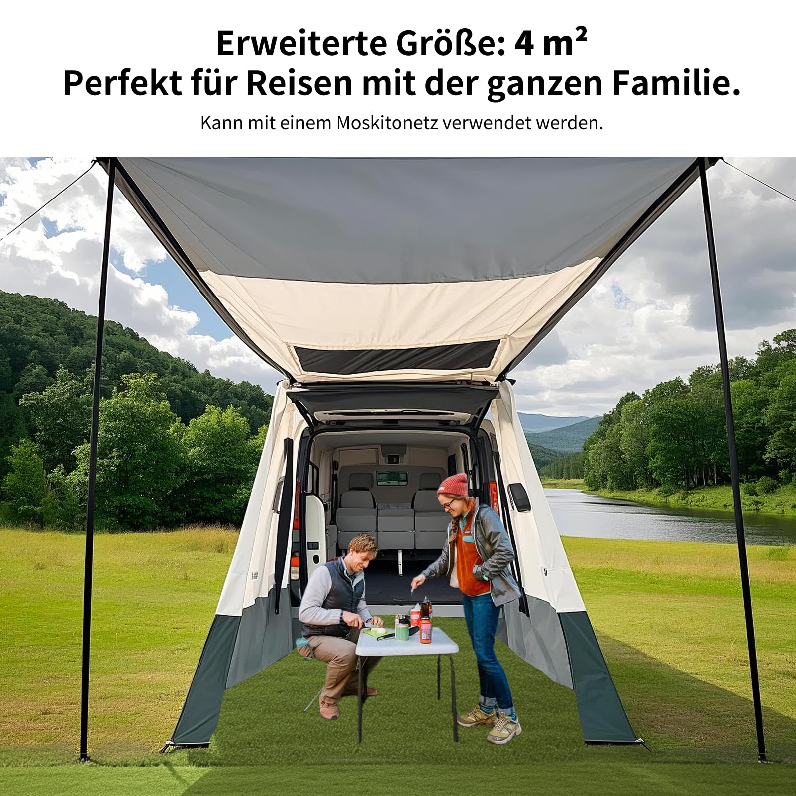 Heckzelt Auto, Anwendbar Auf Busvorzelt, Sonnensegel Mit Keder, Vw T5, Vw T4, Vw T6, Vorzelt Wohnwagen T5 T6 Camping Zubehör