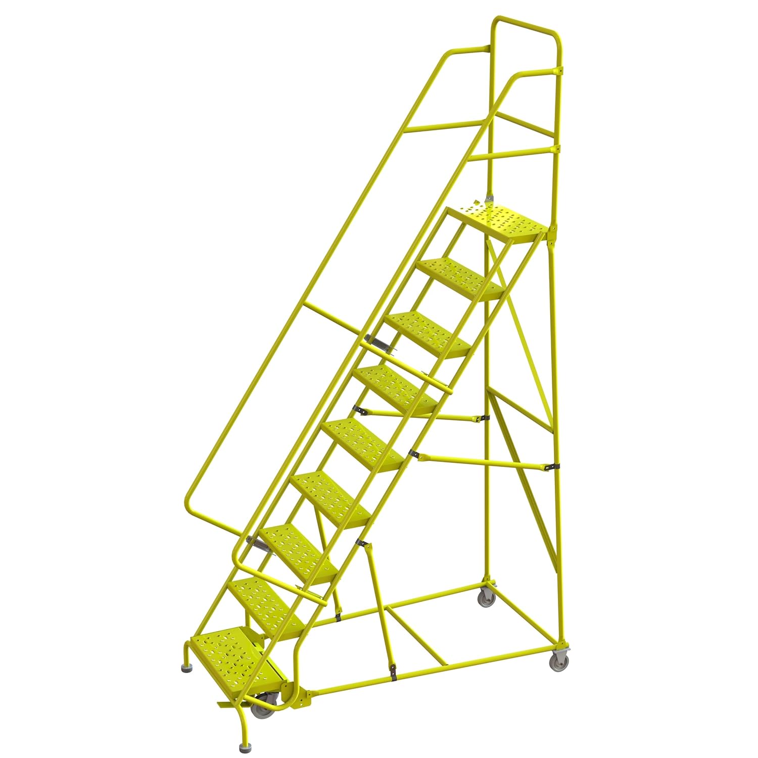 TriArc 9Step Steel Rolling Ladder Tools & Home Improvement