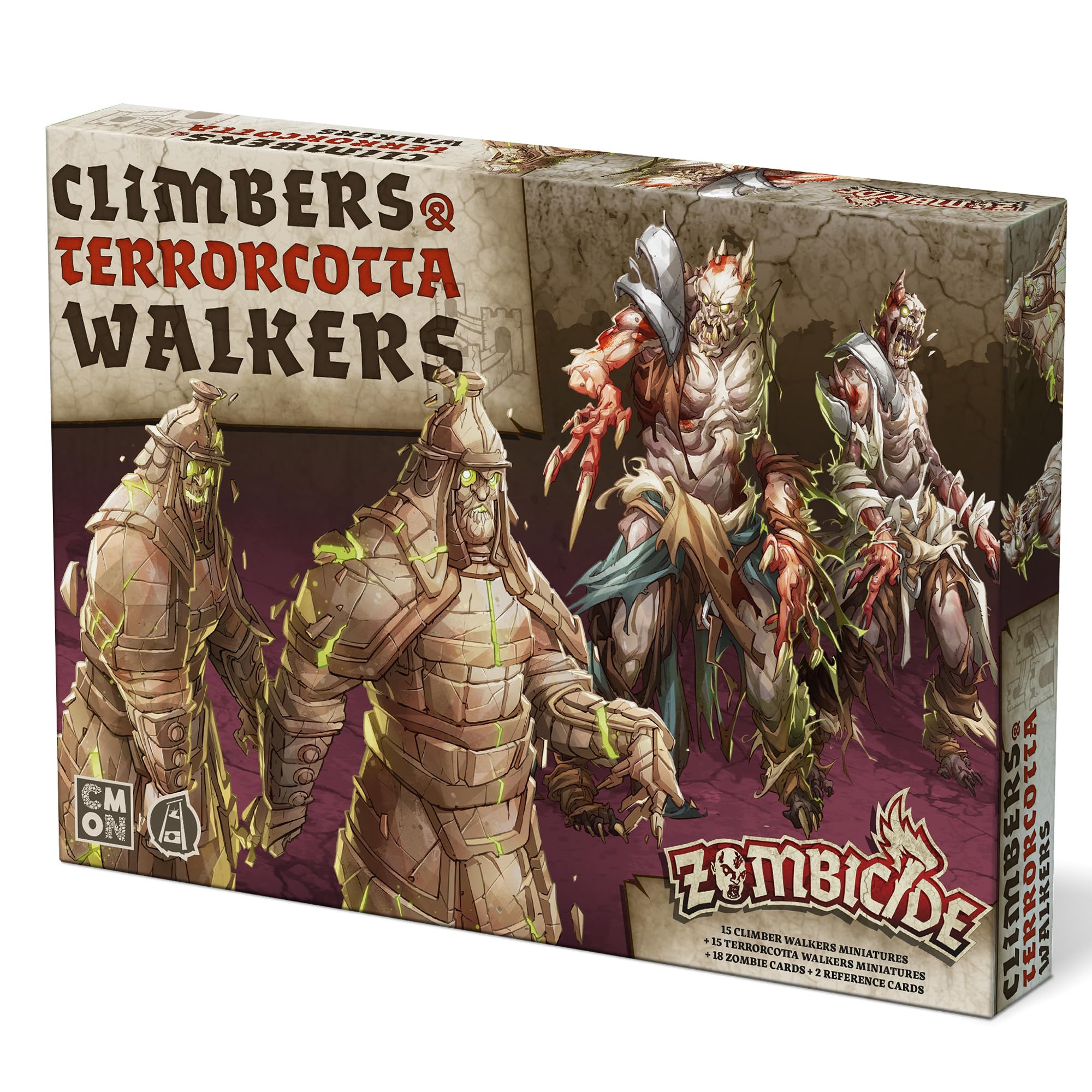 CMON | Zombicide: White Death Expansion: Climbers & Terrorcotta Pack | Board Game Expansion | Ages 14+ | 1-6 Players | 60+ Minutes Playing Time