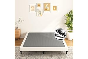 6 Inch Box Spring King Size Bed Base, Heavy Duty Metal Frame...