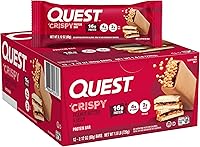 Vista 17 de Quest Nutrition - Barra de proteína crujiente para pastel de cumpleaños, 0.67 onzas de proteína, 0.04 oz de azúcar, 0.07 oz de carbohidratos netos