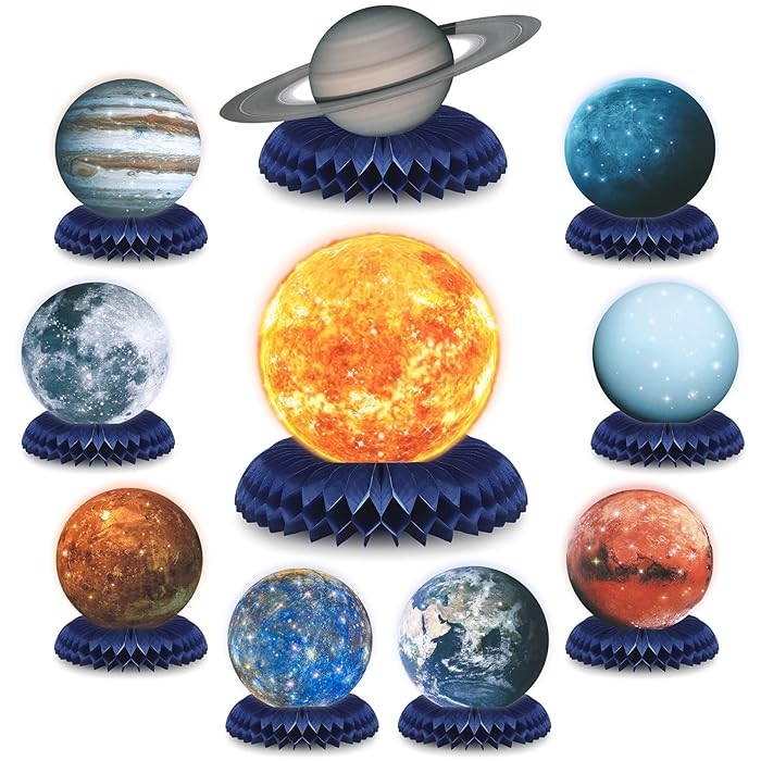 Buy 10 Pieces Solar System Theme Centerpieces Table Topper