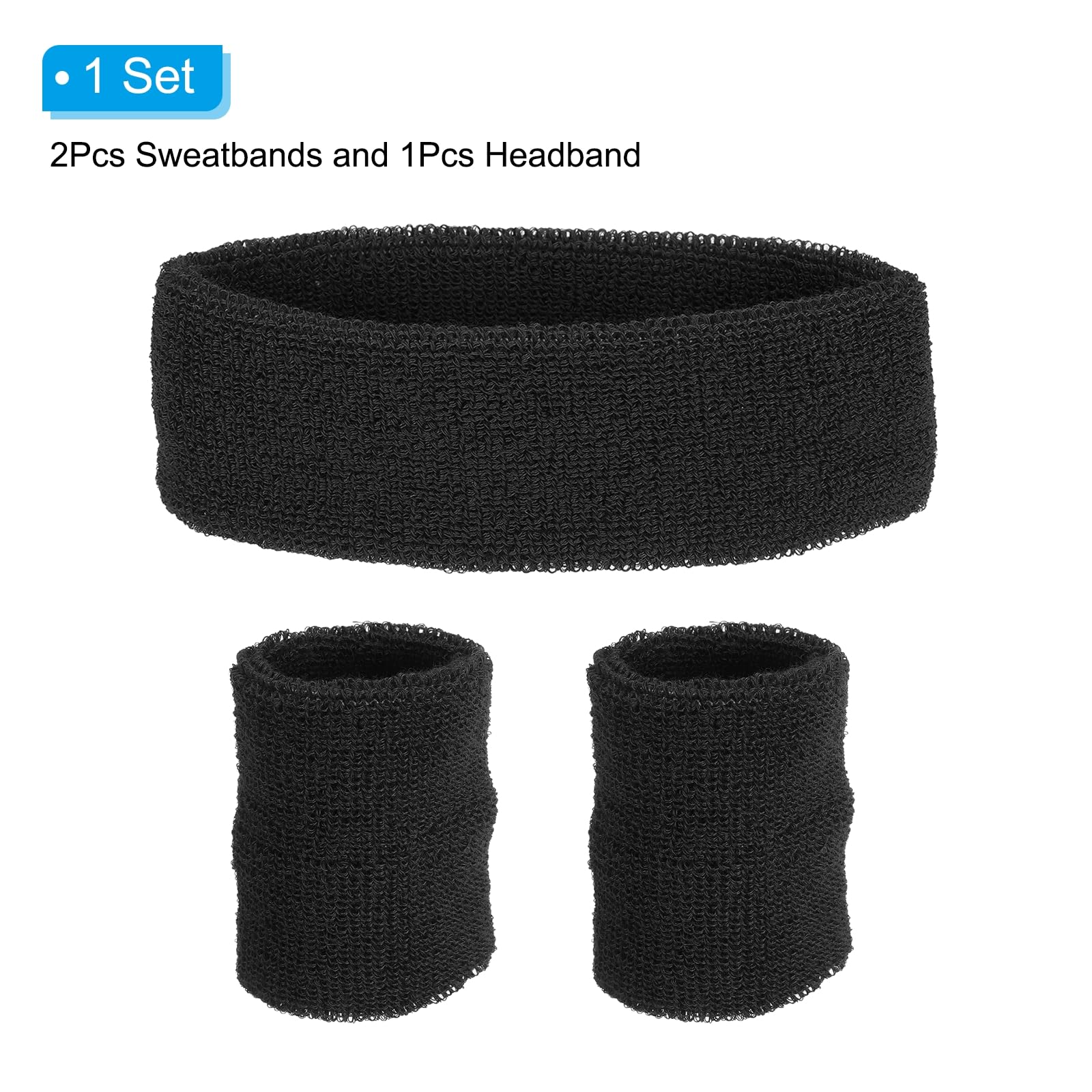 PATIKIL Sports Wristbands Headband Set - Image 3
