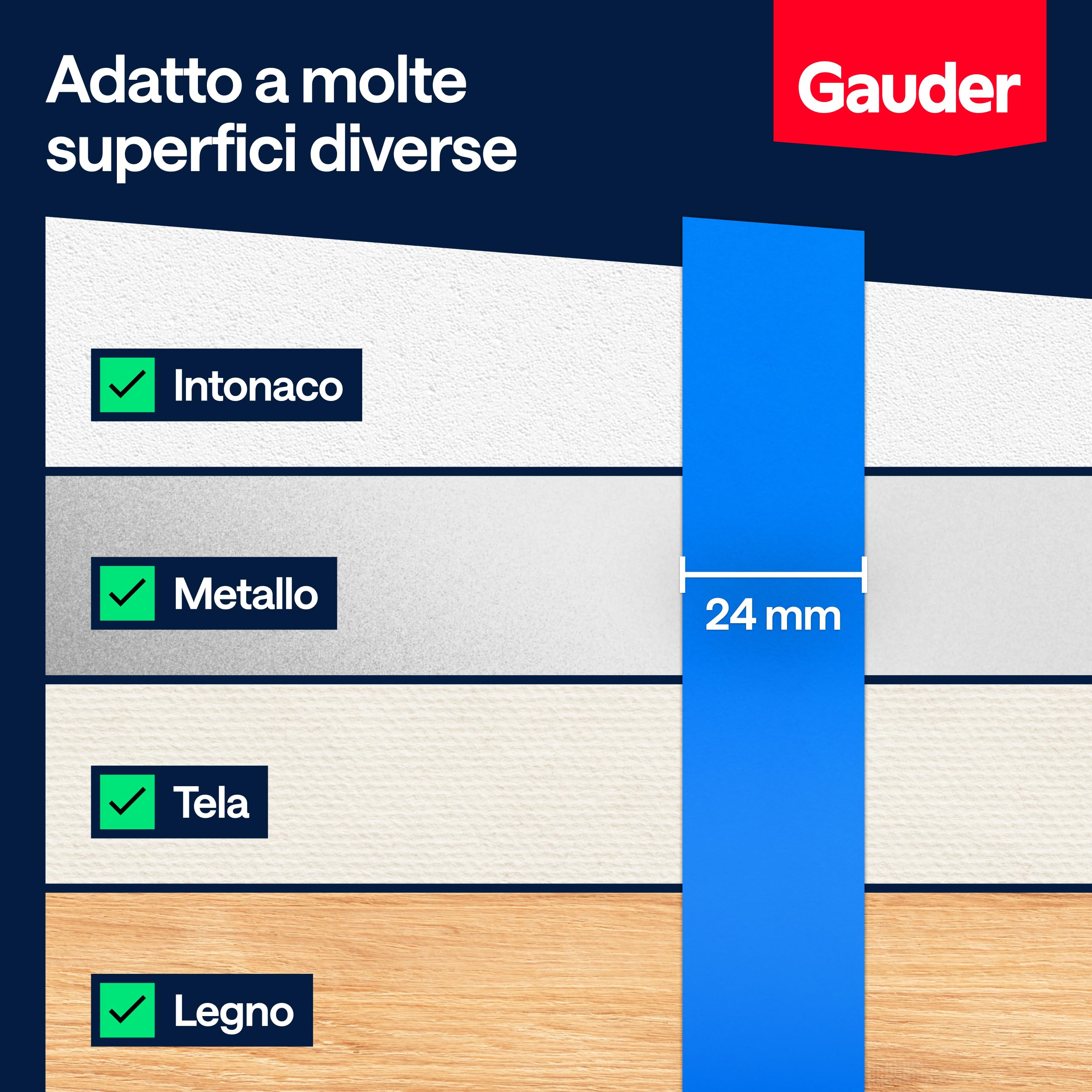 Nastro Da Pittura 25 Mm X 45 M - Carta 57 G/m², Resistente Fino A 60°, Per Bordi Precisi - Foto 6