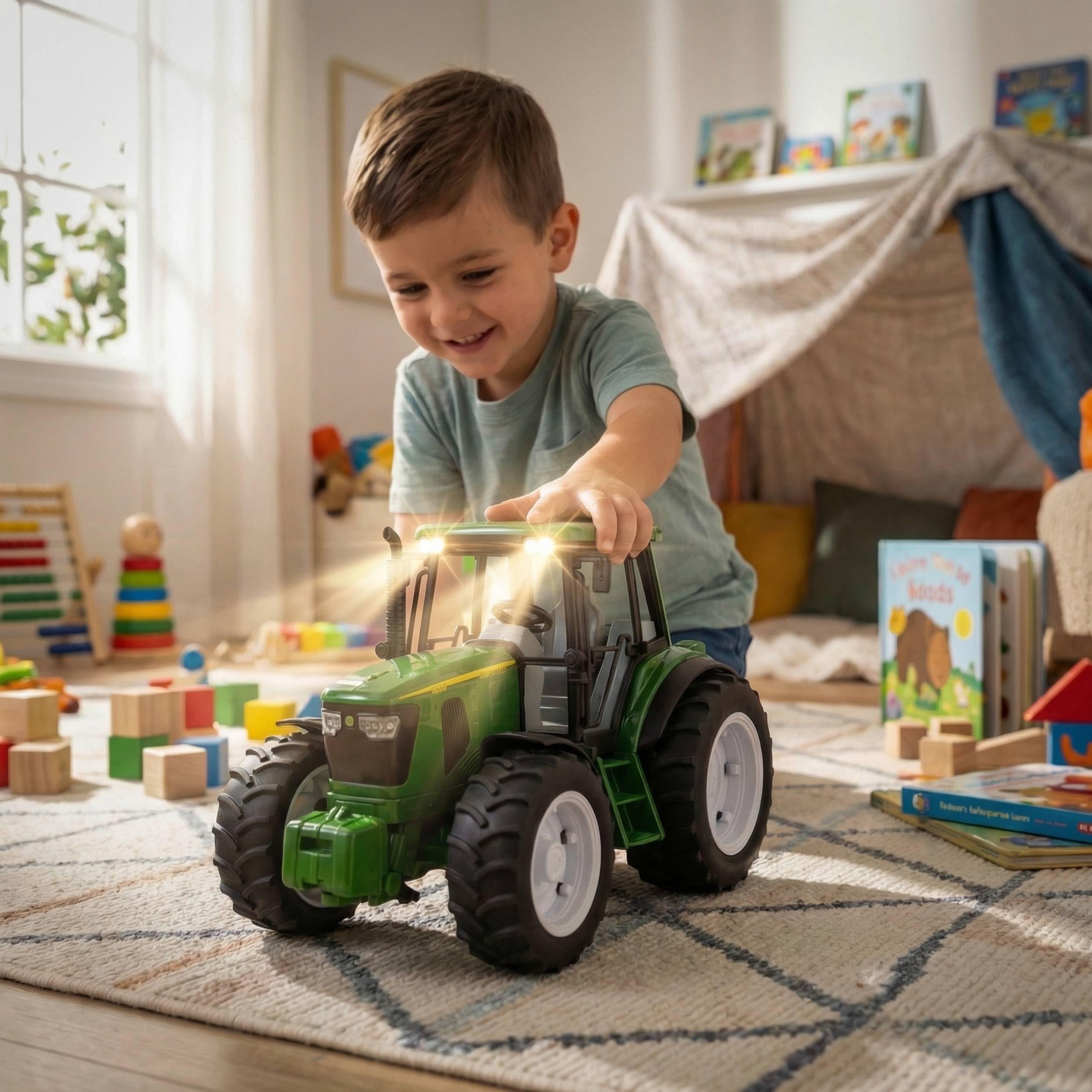 MOLTO - Tractor Infantil con Motor, Escala 1:16 Luces y Sonidos Molto Farm, Juguete Educativo con Arranque, Bocina y Marcha Atrás, Juguete de Granja, + 3 Años — view 4