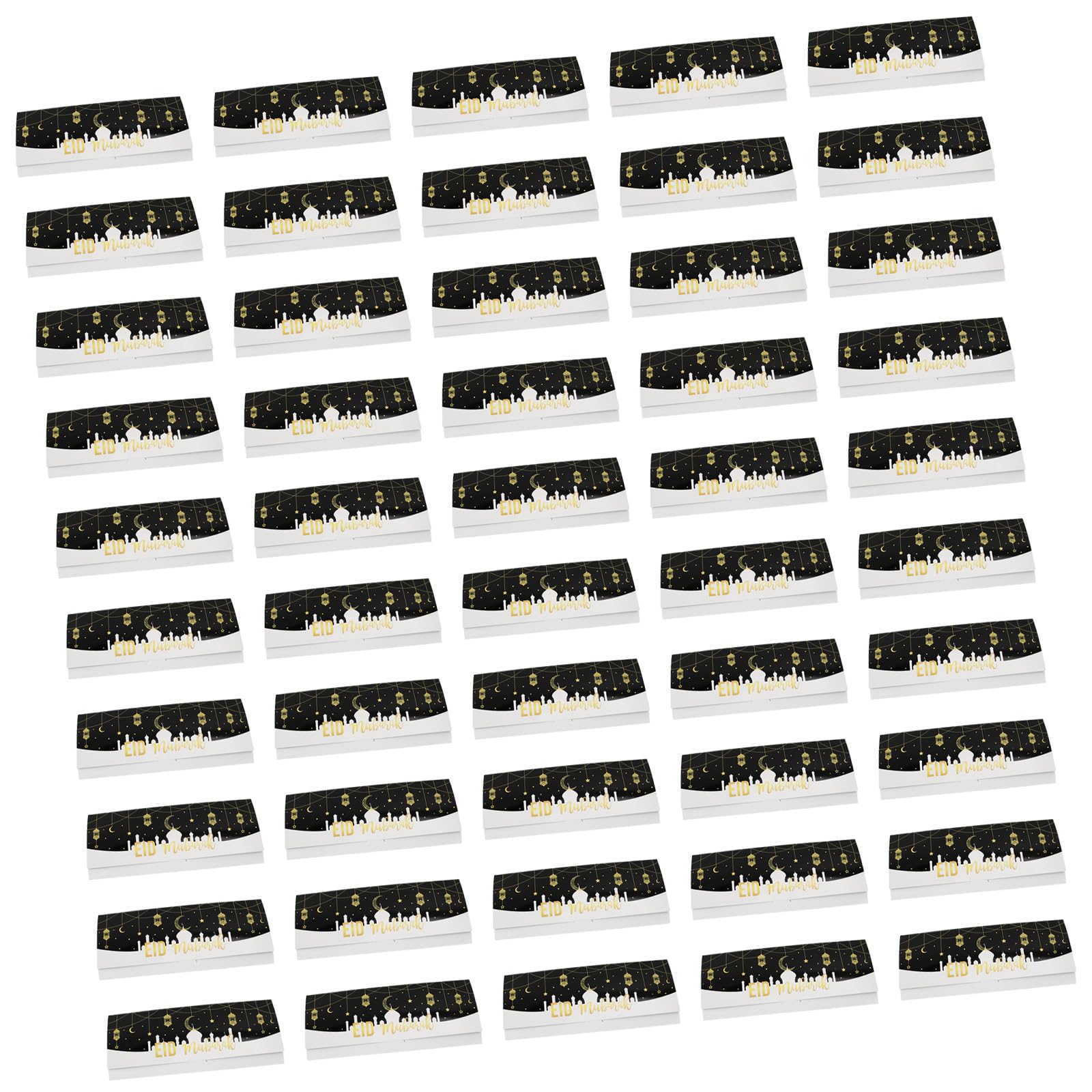 YROHGKPN 50pcs Eid Mubaraks Card Money Gifts Cash Holders 2025 Islamics Muslims Accessories Folding Religious Holiday Eid Gift Packaging