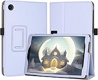 Vista 10 de Caweet Funda para TCL Tab 8, Funda de cuero premium con cierre magnético, flor de almendra